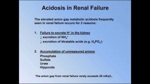 23 Elevated Anion Gap Metabolic Acidoses - Abridged (Underst ABGs - Lecture 8 short)