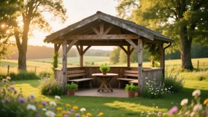 Как построить отличную беседку за копейки!