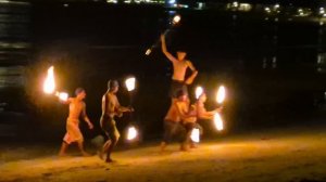 Фаэр шоу на пляже Тайланда острова Ко-Чанг