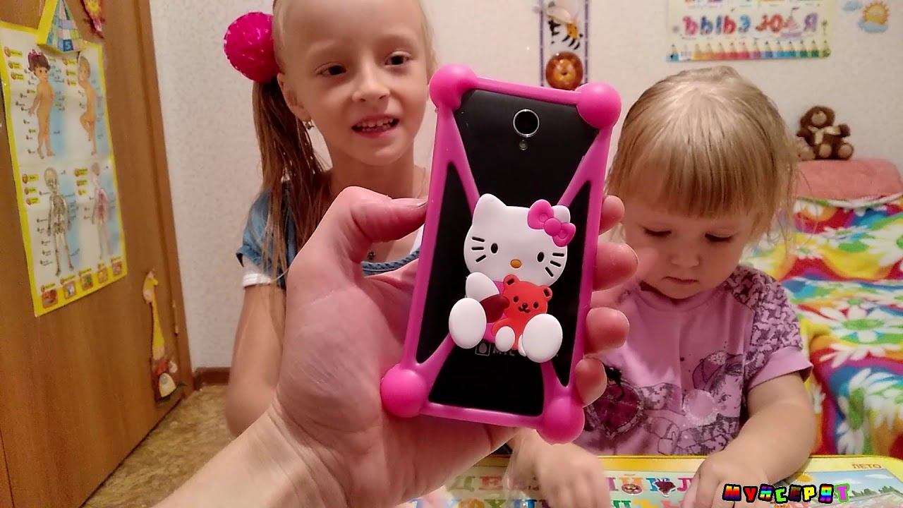 ДЕТСКИЙ чехол для телефона и часы с Китаяраспаковка и обзорвидео для детей от Мунсерят