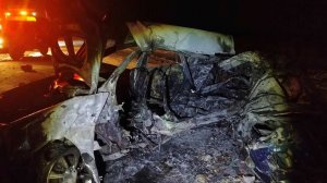 Ребенок и двое взрослых погибли в огненном ДТП в Тюменской области