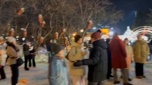 Вечерний Новосибирск 31.12.2025: Площадь Ленина