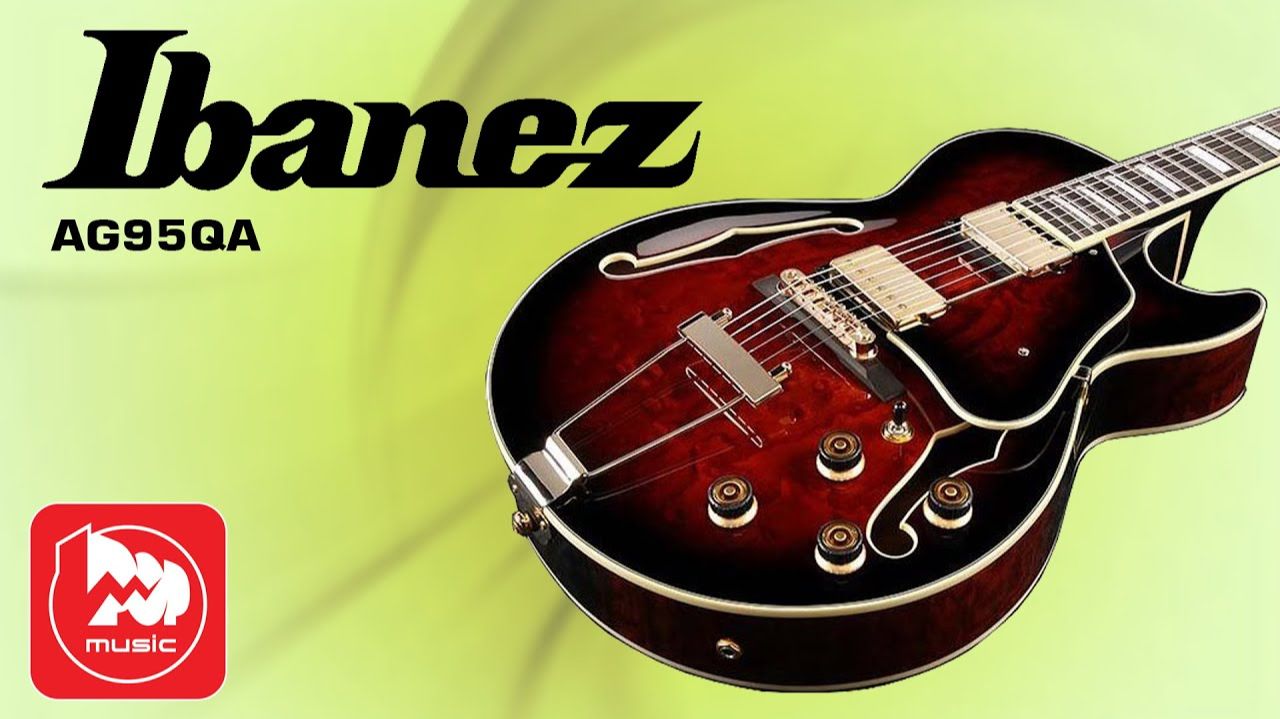 Ibanez AG95QA-DBS - полуакустическая гитара смотреть онлайн