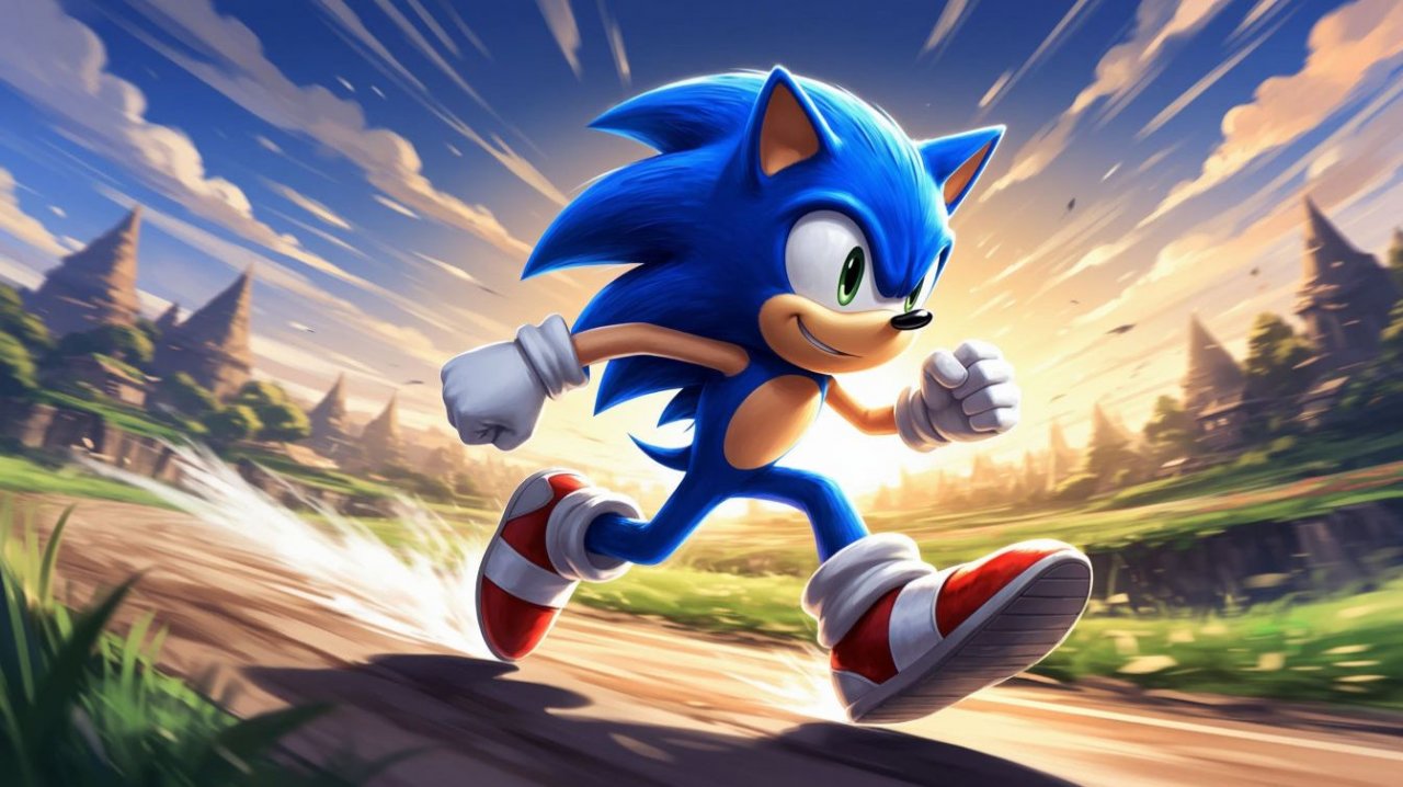 Соник бежит