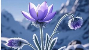 Футаж. Снежный цветы.