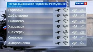 Погода в ДНР 31 декабря