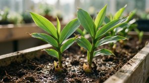 Сажаю имбирь на рассаду!