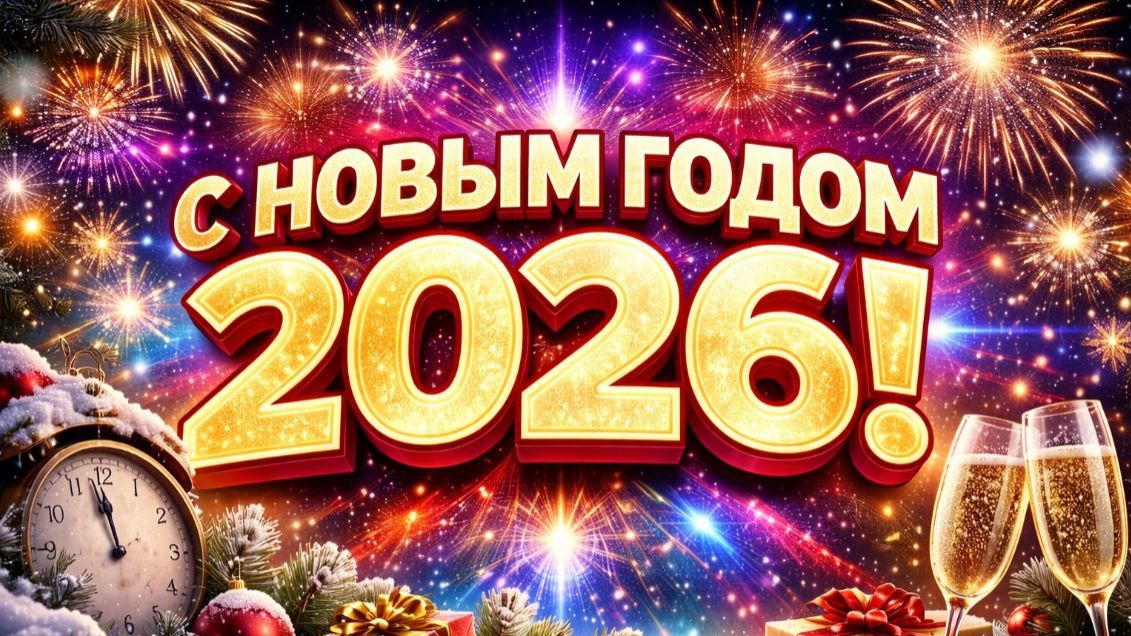 Поздравление с новым 2026 годом смотреть онлайн