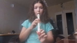 урок блок флейта. песня воробей