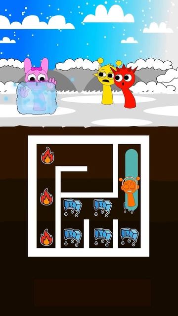 NEW Break the ice challenge. Pinki need Help Sprunki Animation #sprunki #shorts смотреть онлайн