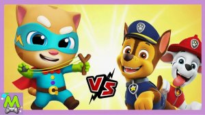 Говорящий Том vs Щенячий Патруль.Снежные Спасательные Операции для Супергероев.Кто Круче