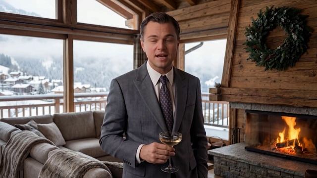 Счастливого Нового года вам желает... Леонардо Ди Каприо! смотреть онлайн