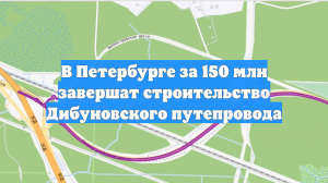 В Петербурге за 150 млн завершат строительство Дибуновского путепровода