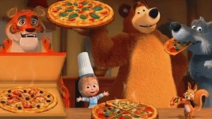 Маша и Медведь | Готовим Пиццу к Новогоднему Столу | Мультик Маша и Медведь Смотреть