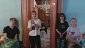 Поздравила многодетную семью с Новым годом