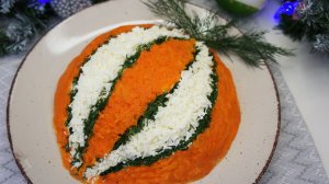 Оригинальный  салат "Новогодний шар" с креветками рецепт | Праздничный простой салат рецепт