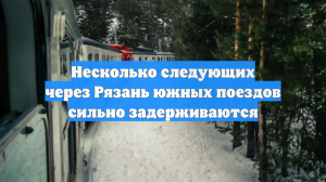Несколько следующих через Рязань южных поездов сильно задерживаются