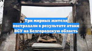 Три мирных жителя пострадали в результате атаки ВСУ на Белгородскую область
