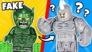 Лего Распаковываем ФАЛЬШИВЫХ ЗЛОДЕЕВ ЧЕЛОВЕКА-ПАУКА из конструктора LEGO...