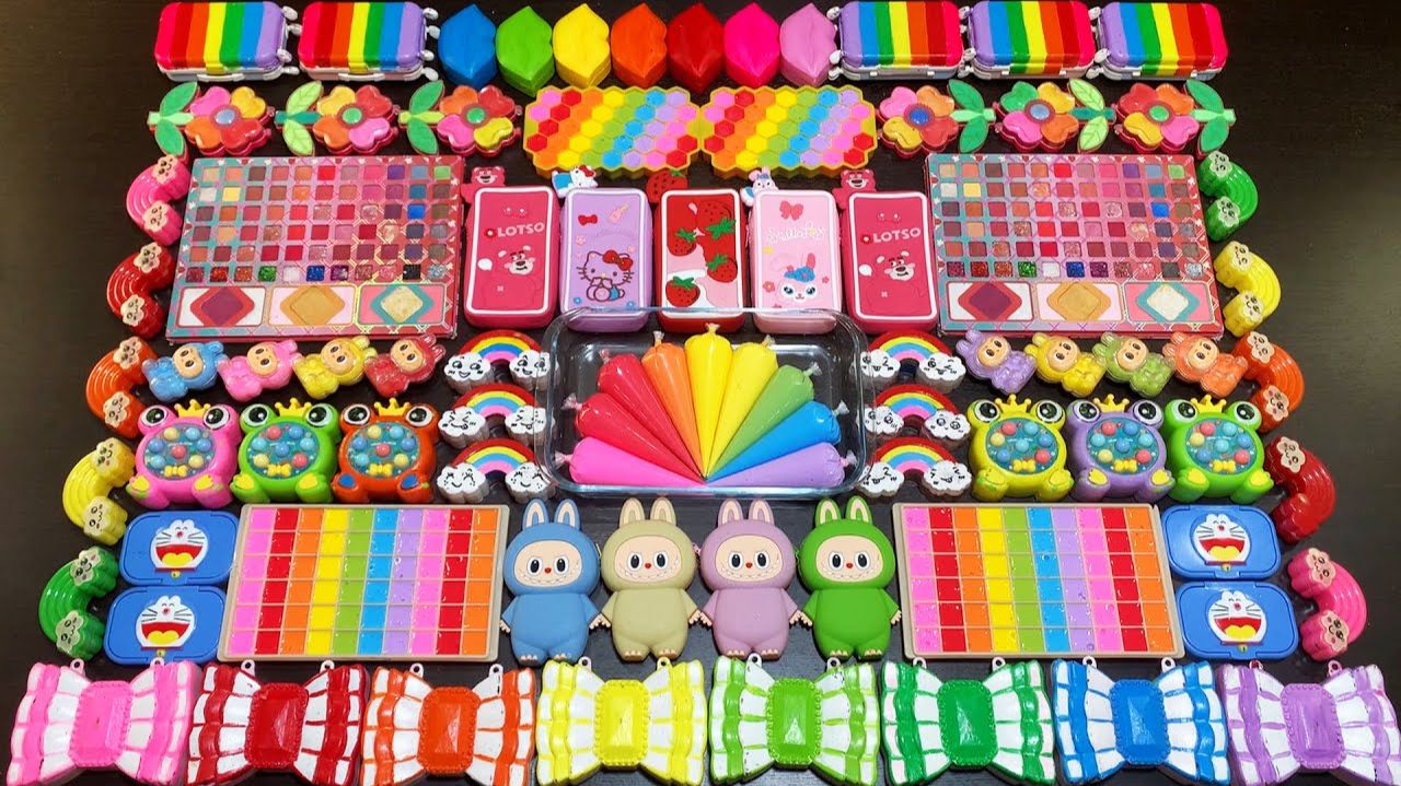 С НОВЫМ ГОДОМ! Самые красивые цвета слаймов, которые смешали своими руками смотреть онлайн