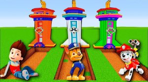 ВЫБЕРИ ПРАВИЛЬНЫЙ ЩЕНЯЧИЙ ПАТРУЛЬ МОНСТР В БАЗЕ ЧТО БЫ ВЫЖИТЬ - РАЙДЕР VS ГОНЩИКА В МАЙНКРАФТЕ