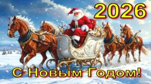 С НОВЫМ ГОДОМ! 2026. Зажигательное Поздравление С НОВЫМ ГОДОМ! Открытка.