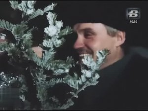 1985 год. Новый Уренгой. Новый год на трассе газопровода.  Репортаж Сергея Фатеева