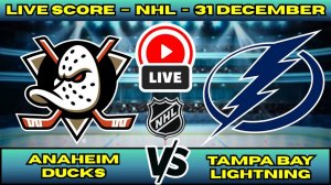 Анахайм — Тампа-Бэй NHL 01.01.2026 Прямая трансляция
