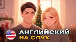 ПРОСТОЙ диалог на слух (A1-A2): Рождество с друзьями | Английский на слух 🎧