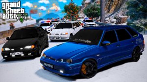 НОВОГОДНЯЯ СУЕТА НА ОПЕРСКИХ ВАЗАХ! СЕРЕГА ВИТЯ И ГРИША ВЕРНУЛИСЬ В ГОРОД! ШКОЛЬНЫЕ БУДНИ ГТА 5