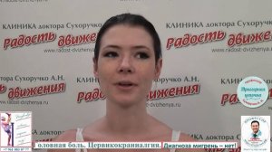 Головная боль, тяжесть в плечах. Цервикокраниалгия. Диагноза мигрень – нет! Сухоручко А.Н.