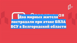 Два мирных жителя пострадали при атаке БПЛА ВСУ в Белгородской области