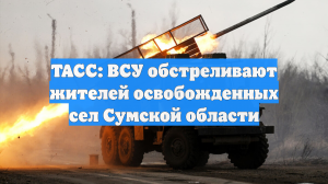 ТАСС: ВСУ обстреливают жителей освобожденных сел Сумской области