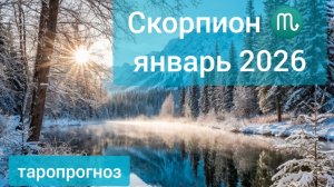 Скорпион ♏, январь 2026