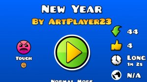 New Year by ArtPlayer23 (me) | Geometry Dash