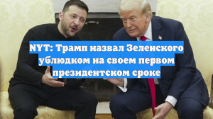NYT: Трамп назвал Зеленского ублюдком на своем первом президентском сроке