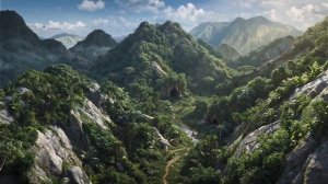 Нейросеть мультфильм Маленький мальчик Маугли теряется в джунглях и находит новый дом среди зверей.