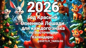 🐴 🎄 ПРОГНОЗ на 2026 год Красной Огненной Лошади для каждого знака по Восточному календарю 🎁 🔮