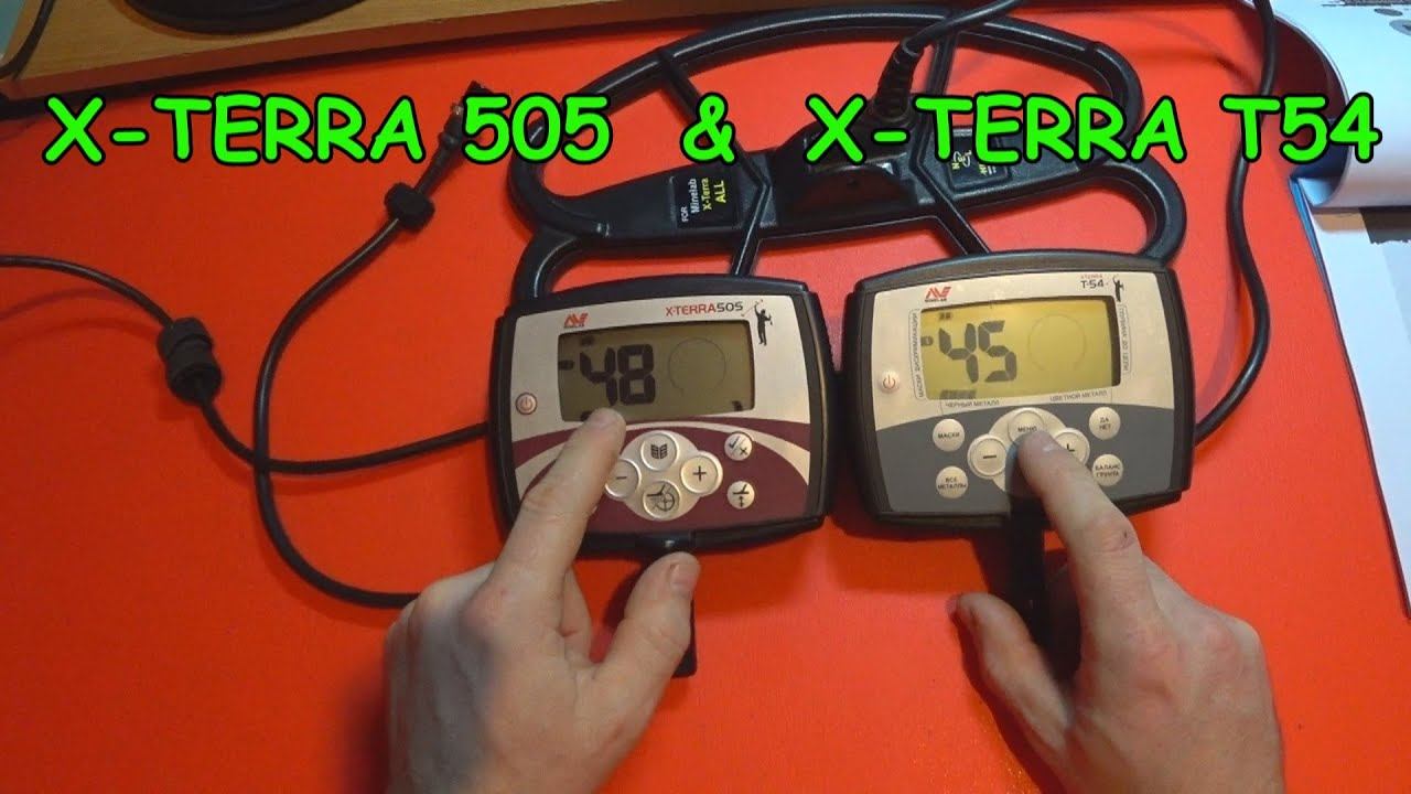 Minelab X-Terra 505 или Minelab X-Terra T54. Сравнение металлоискателей смотреть онлайн