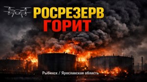 СРОЧНО: В Рыбинске после атаки горит стратегический объект Росрезерва