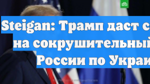 Steigan: Трамп даст согласие на сокрушительный удар России по Украине