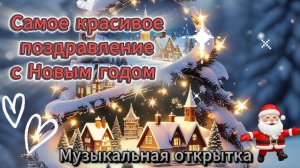 Самое красивое поздравление с Новым годом 2026! Музыкальная открытка