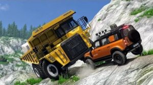 Реалистичные падения автомобиля с обрыва #51 - Крушение BeamNG Drive