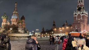 Зима в Москве рождественская ночь перед Новым годом 2026 ❄️🎄