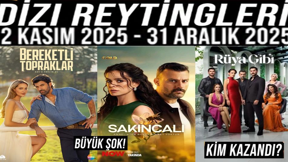 2025 Yılın Dizi Reytingleri (2 Kasım 2025 - 31 Aralık 2025)
