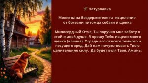Молитва  очищение от негатива и исцеление от болезни питомца собаки щенка