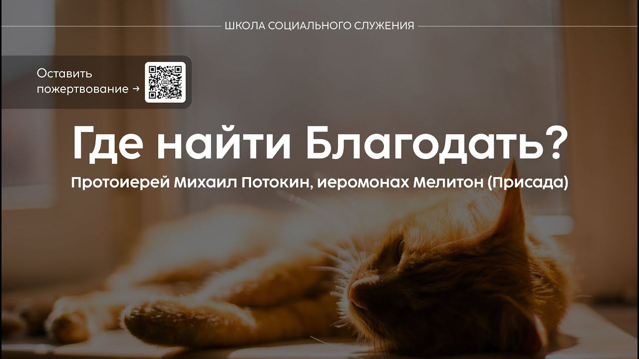 Школа социального служения | Где найти Благодать? | протоиерей Михаил Потокин, иеромонах Мелитон смотреть онлайн