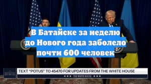 В Батайске за неделю до Нового года заболело почти 600 человек