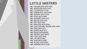 Маленькие Господа Доктора Развлечудова (Объяснения SCP)