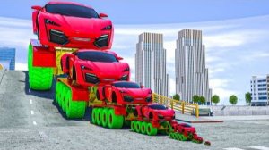 Большой и маленький спортивный автомобиль-монстр Jax против маленького мини-спортивного